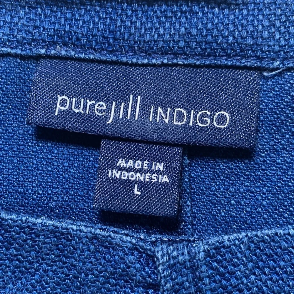 J Jill Purejill Indigo dress size large
